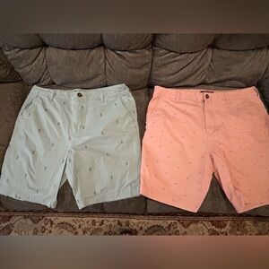 Two pair of Aeropostale men’s shorts. New w/o tags. Size 36.
